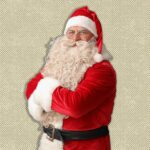 Santa,Claus,With,Crossed,Arms,On,Green,Background - برفيلكس - brieflex بابا نويل الحقيقي.. تعرف على الشخصية التي أستوحى منها سانت كلوز إلهامه - برفيلكس - brieflex