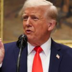 US President Trump makes an announcement about investment at the White House - برفيلكس - brieflex وسط التوتر.. ترامب يبعث برسالة إلى طهران عبر وسيط عربي - برفيلكس - brieflex